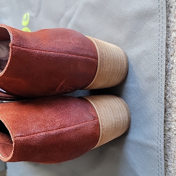 New Antelope Tobacco Suade Smooth Bootie N4 Sz EU 39/ 8 USA - Picture 7 of 8